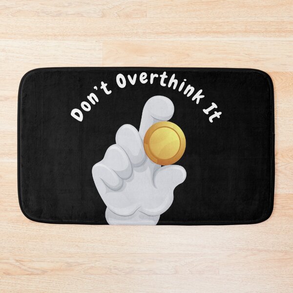 Item preview, Don’t overthink it |  anxious tshirt | self deprecating Tshirt | sarcastic Tshirt | humour tshirt |  humor tshirt | mental tshirt | Gogot-Shirts designed and sold by Henk GoGo T-Shirts ⭐️⭐️⭐️⭐️⭐️.