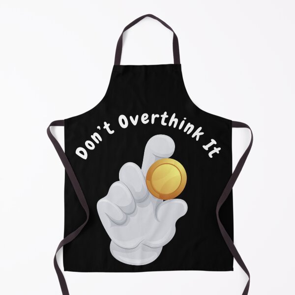 Item preview, Don’t overthink it | anxious tshirt | self deprecating Tshirt | sarcastic Tshirt | humour tshirt | humor tshirt | mental tshirt | Gogot-Shirts designed and sold by Henk GoGo T-Shirts ⭐️⭐️⭐️⭐️⭐️.