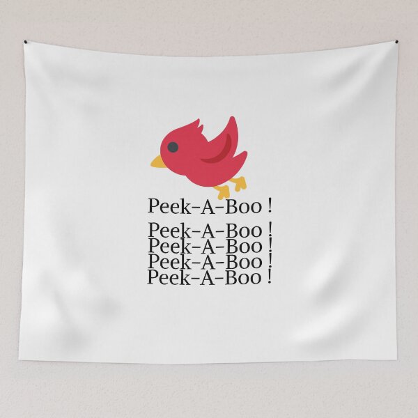 Item preview, hey cuties kids,Peek-A-Boo Red Bird Flying. designed and sold by MariyMart.