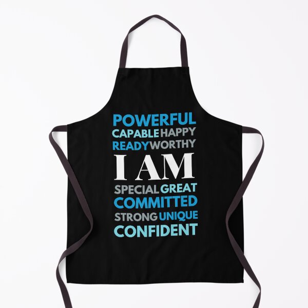 Item preview, I Am Affirmation quotes in shades of blue designed and sold by wildpiksel.