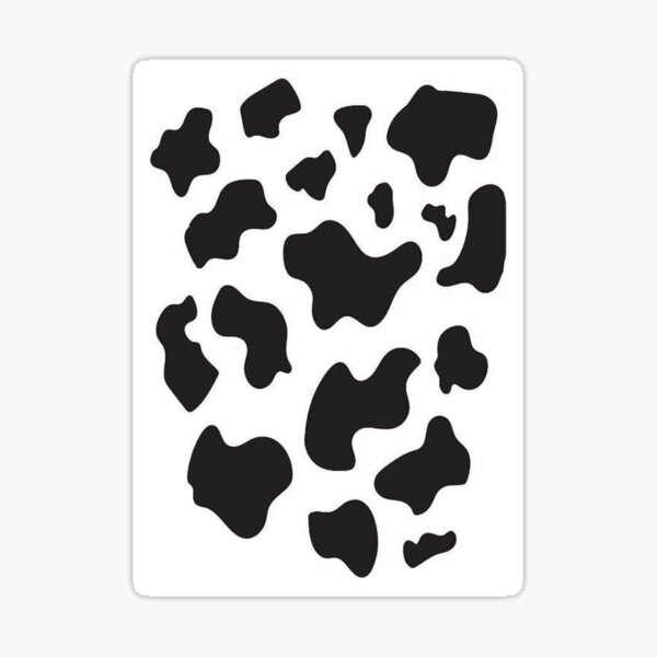 Cute Aesthetic Cow Print Sticker For Sale By Flying Soup Redbubble