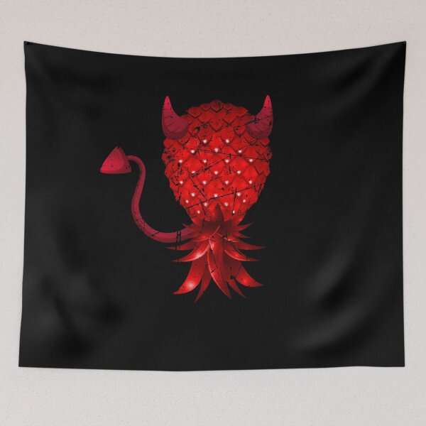 Item preview, Swinger Upside Down Bad Pineapple Red Devil Horn Distress designed and sold by LemoBoy.