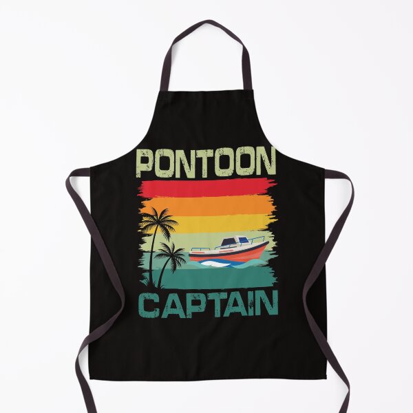 Item preview, Funny Pontoon Captain Retro Vintage Style Pontoon Boat designed and sold by MarvSeel.
