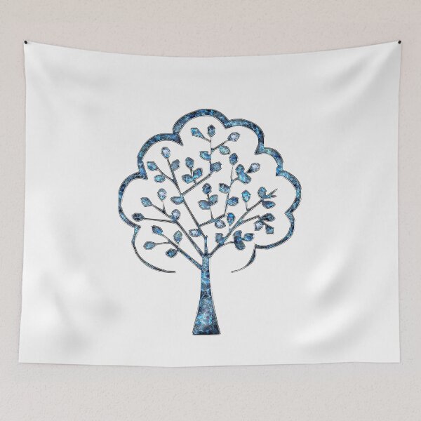 Item preview, Blue Diamond Tree - (+ View this design on 75+ products) designed and sold by Julien Hebbrecht.