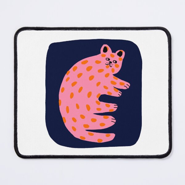 Item preview, Pink polka dot cat designed and sold by apple peel.
