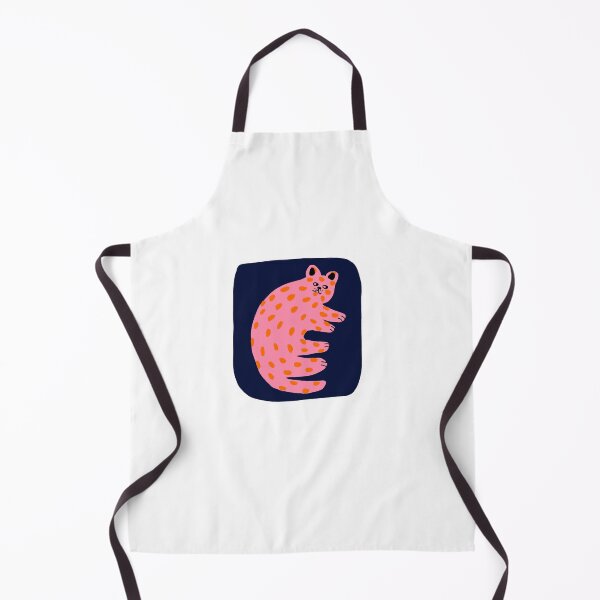 Item preview, Pink polka dot cat designed and sold by apple peel.