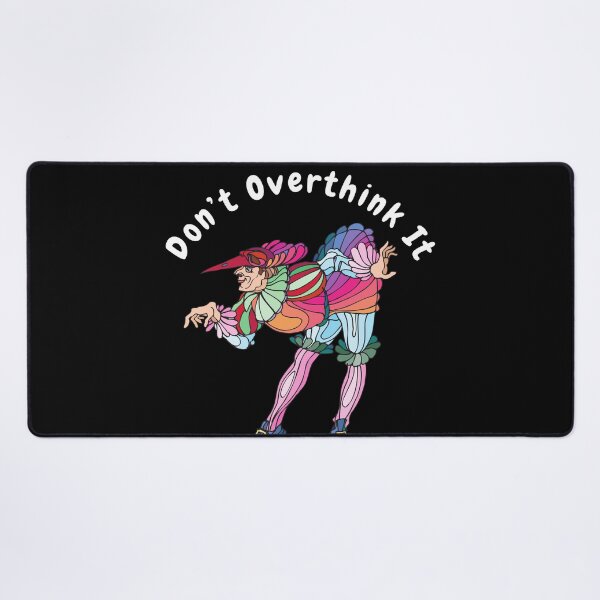 Item preview, Don’t overthink it |  anxious tshirt | self deprecating Tshirt | sarcastic Tshirt | humour tshirt |  humor tshirt | mental tshirt | Gogot-Shirts designed and sold by Henk GoGo T-Shirts ⭐️⭐️⭐️⭐️⭐️.