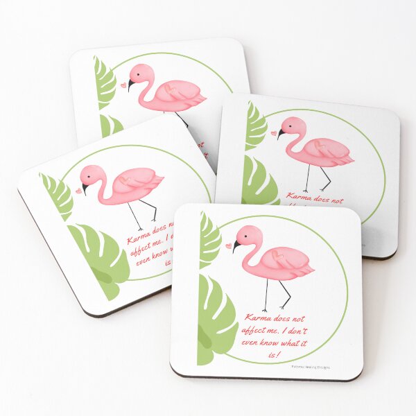 Item preview, Flamingo Karma slogan designed and sold by PalomaHealing24.