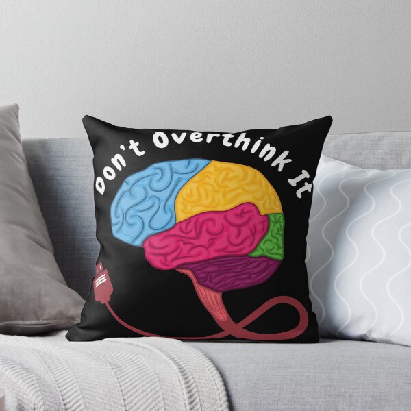 Item preview, Don’t overthink it |  anxious tshirt | self deprecating Tshirt | sarcastic Tshirt | humour tshirt |  humor tshirt | mental tshirt | Gogot-Shirts designed and sold by Henk GoGo T-Shirts ⭐️⭐️⭐️⭐️⭐️.