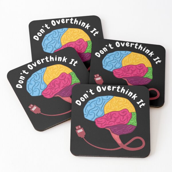 Item preview, Don’t overthink it |  anxious tshirt | self deprecating Tshirt | sarcastic Tshirt | humour tshirt |  humor tshirt | mental tshirt | Gogot-Shirts designed and sold by Henk GoGo T-Shirts ⭐️⭐️⭐️⭐️⭐️.