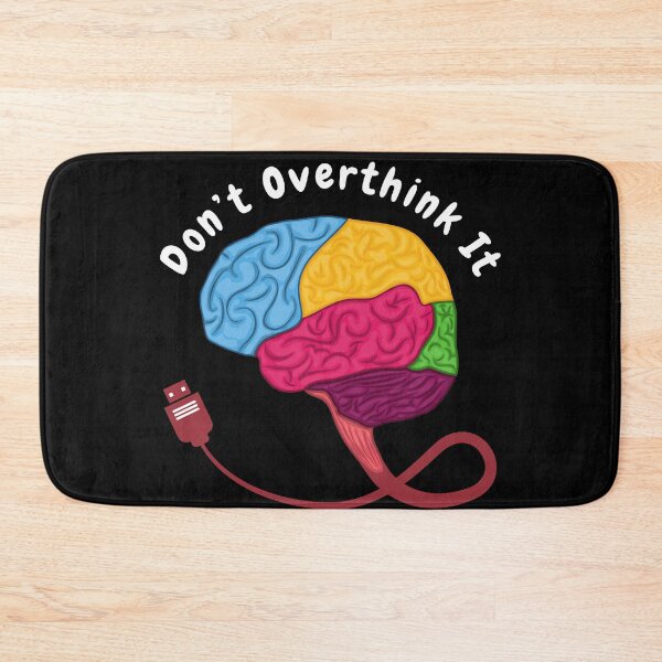 Item preview, Don’t overthink it |  anxious tshirt | self deprecating Tshirt | sarcastic Tshirt | humour tshirt |  humor tshirt | mental tshirt | Gogot-Shirts designed and sold by Henk GoGo T-Shirts ⭐️⭐️⭐️⭐️⭐️.