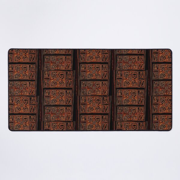Item preview, Brown Neon Tapa Flower designed and sold by Nesian Tribe Designs.