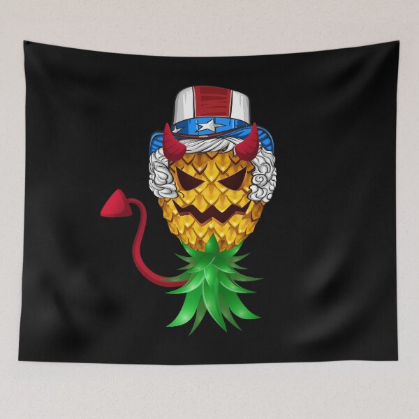 Item preview, Devil Uncle Sam Hat Upside Down Pineapple 4th of July designed and sold by LemoBoy.