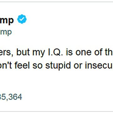 Artwork thumbnail, Trump Is Smarter Tweet by StickersOfTrump