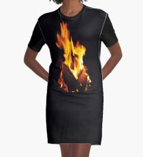 Feuer T-Shirt Kleid