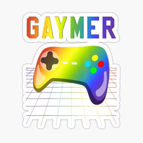 Gaymer Gamer Gay Pride Month Lgbt Rainbow Pride Flag Sticker By Didlestownw Redbubble