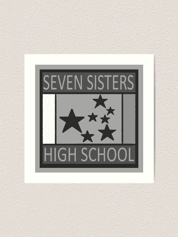 "Seven Sisters High School Logo" Art Print for Sale by TheOGShyGuy