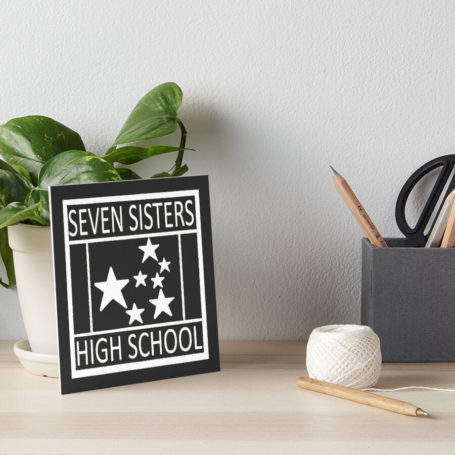 "Seven Sisters High School Logo" Art Board Print for Sale by