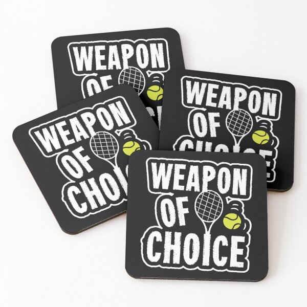 Item preview, Tennis Sport Lover Weapon Of Choice Birthday Gift Idea Sticker designed and sold by laureljusjv.