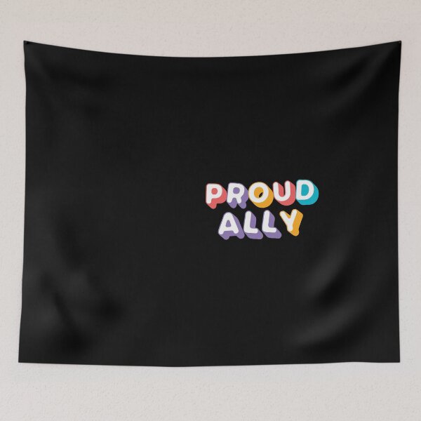 Item preview, Proud Ally | Colorful Statement Tee for Pride Month LGBTQ design designed and sold by Merchking1.