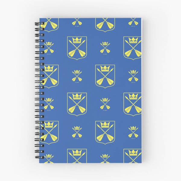 Item preview, Dalarna Crossed Arrows Crown, Blue and Yellow Pattern (Sweden/ Svenska landskap) designed and sold by Landskapsbutiken .com.