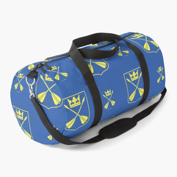 Item preview, Dalarna Crossed Arrows Crown, Blue and Yellow Pattern (Sweden/ Svenska landskap) designed and sold by Landskapsbutiken .com.
