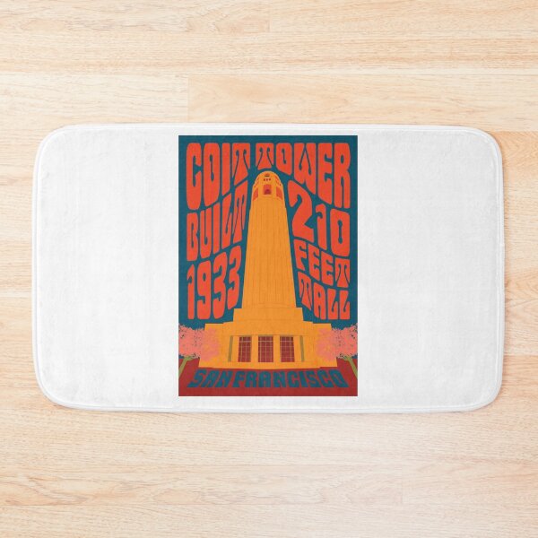 Item preview, 1960 S Psychedelic San Francisco Coit Tower 16 - Men's Best Vintage Tee Kids Youth Handmade  designed and sold by Lindsayunique.