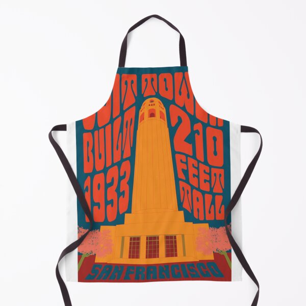 Item preview, 1960 S Psychedelic San Francisco Coit Tower 16 - Men's Best Vintage Tee Kids Youth Handmade  designed and sold by Lindsayunique.