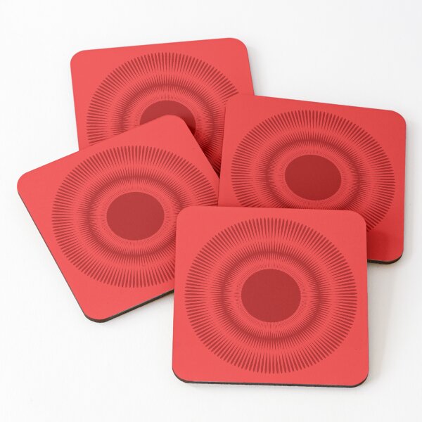 Item preview, Awesome Red Color Circle Pattern designed and sold by DesignDrawn.