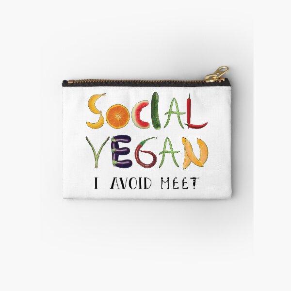 Item preview, Social Vegan: I Avoid Meet designed and sold by CarynKeller.