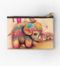vintage tie dye elephants Studio Pouch