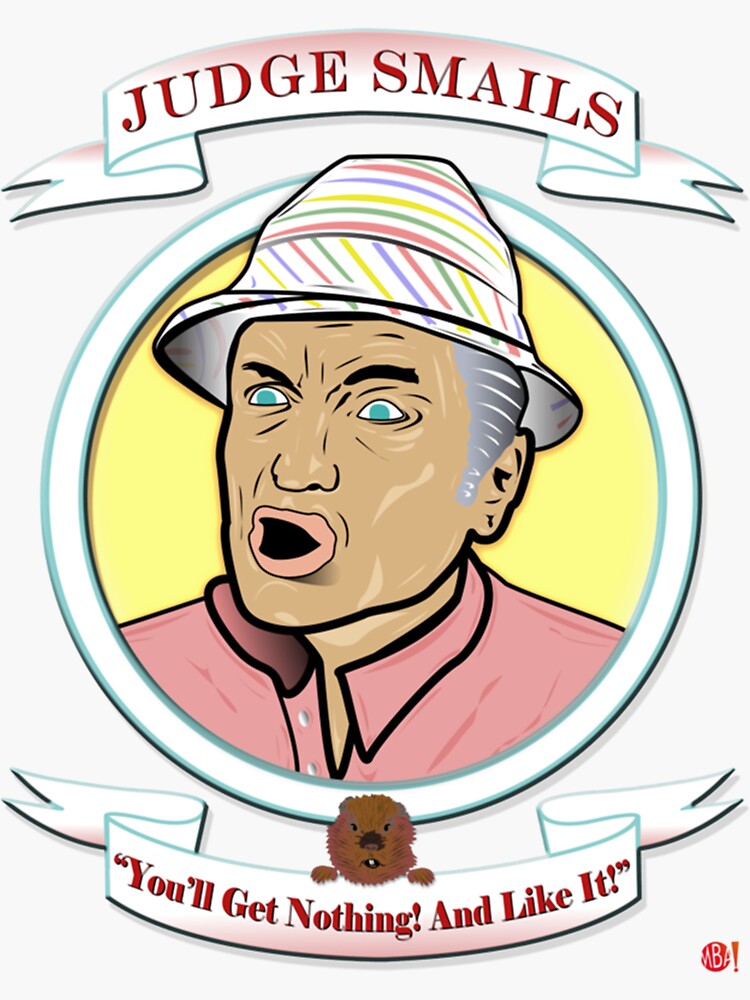 "Caddyshack Judge Smails " Sticker by RosieTees Redbubble