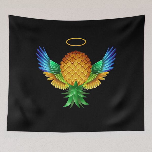 Item preview, Angelic Swinger Upside Down Pineapple Colorful Parrot Wings designed and sold by LemoBoy.