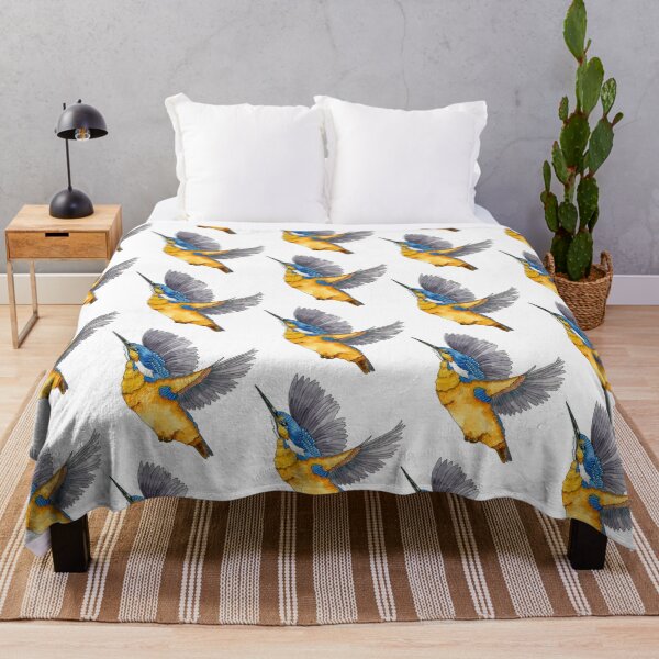 Item preview, Kingfisher flying colored designed and sold by PetitMartin.