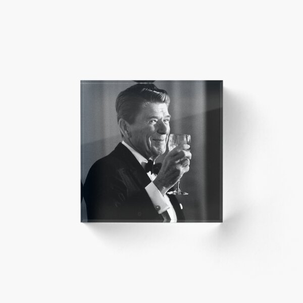 President Reagan Making A Toast Acrylic Block