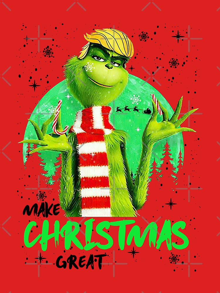 Make Christmas Great Again Donald Trump Back 2024 Xmas Grinch Shirt - The  best gifts are made with Love