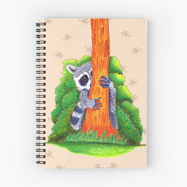 Item preview, Peeking Raccoons #4 - Warm Beige Pallet designed and sold by BlissDrizzle.