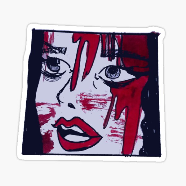 Covered in Blood Boss Babe Sticker