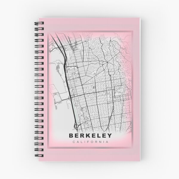 Item preview, Pastel Pink Minimalist Berkeley Map designed and sold by Tamas Das.