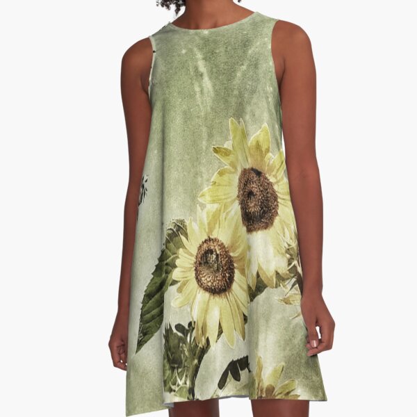 Penticton Sunflowers A-Line Dress