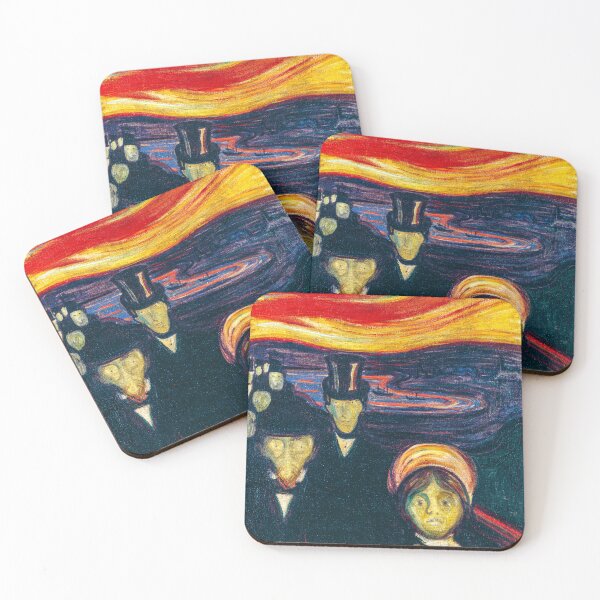 Aperçu de l'œuvre Edvard Munch - Anxiété Sacs à dos créée et vendue par Grim reaper.