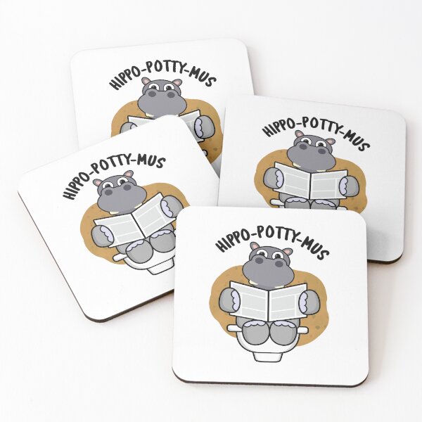 Item preview, Hippo-potty-mus Funny Hippo Puns  designed and sold by punnybone.