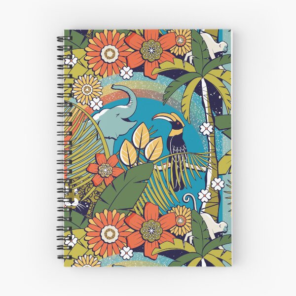 Item preview, Joyful Jungle - Cyan designed and sold by appleyards.