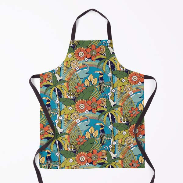Item preview, Joyful Jungle - Cyan designed and sold by appleyards.