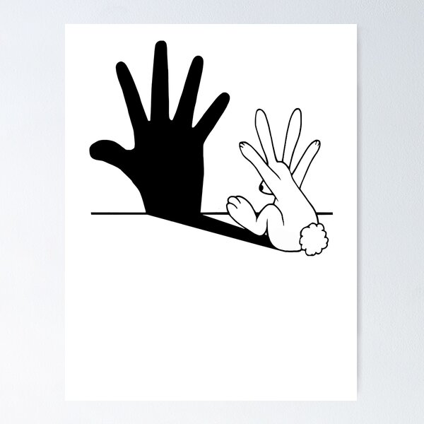 Item preview, Rabbit Hand Shadow designed and sold by HAIRCENTRAL0909.