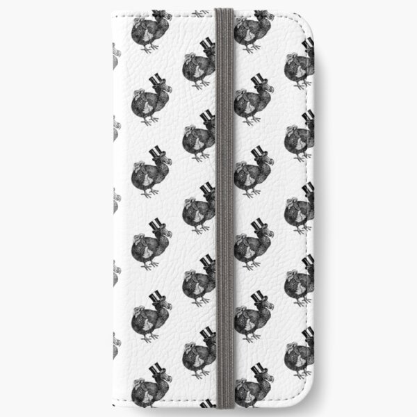 Mr Dodo | Vintage Dodos | Black and White | iPhone Wallet