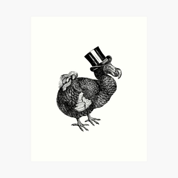 Mr Dodo | Vintage Dodos | Black and White | Art Print