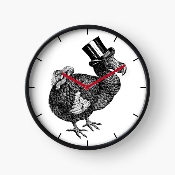 Mr Dodo | Vintage Dodos | Black and White | Clock