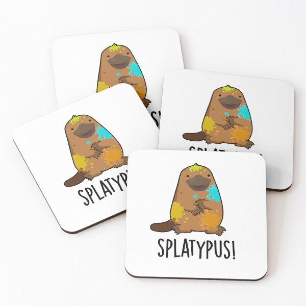 Item preview, Splatypus Funny Animal Platypus Puns  designed and sold by punnybone.