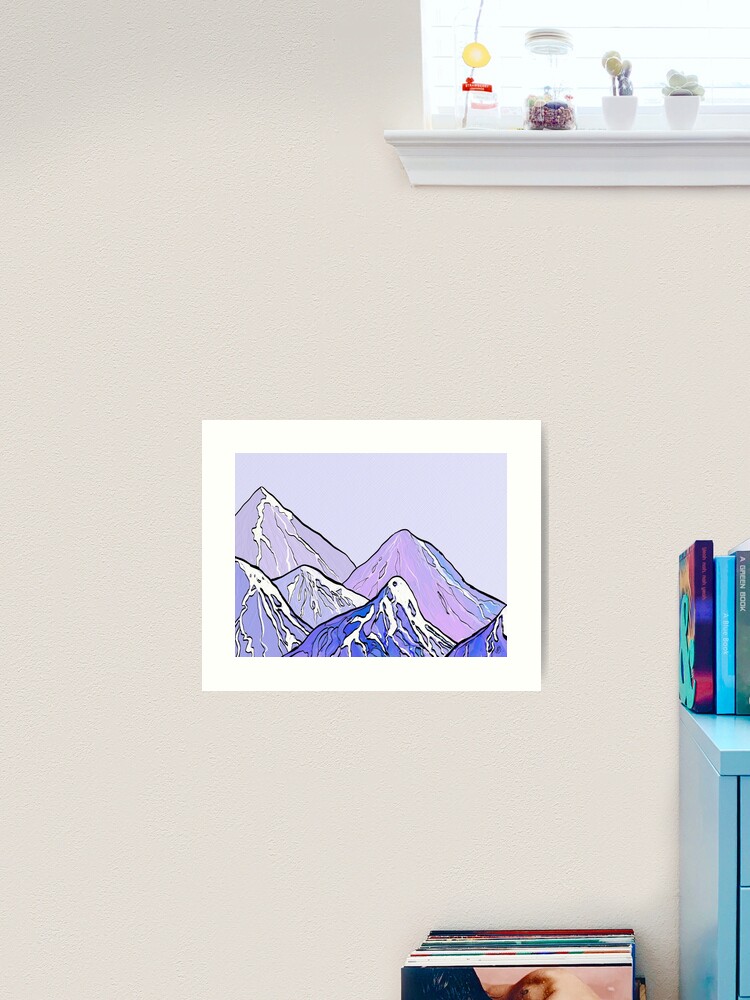 Thumbnail 2 of 3, Art Print, Mountainscape designed and sold by LazzaG59.
